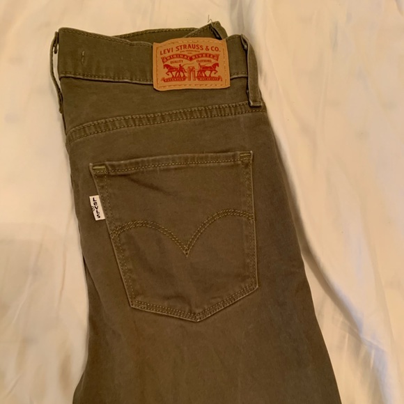 Levi’s highrise skinny Jean 721 green ankle length - Picture 5 of 6